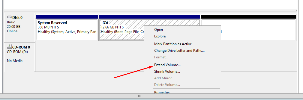 Increase Disk Space in C Drive
