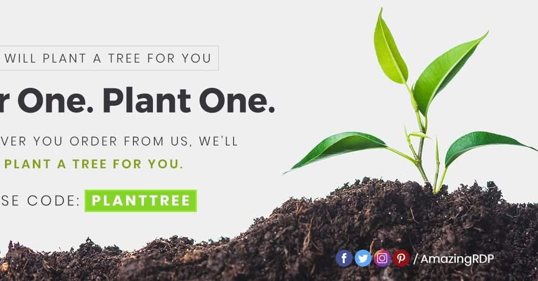 buy vps and dedicated server and we will plant a tree with each order for free