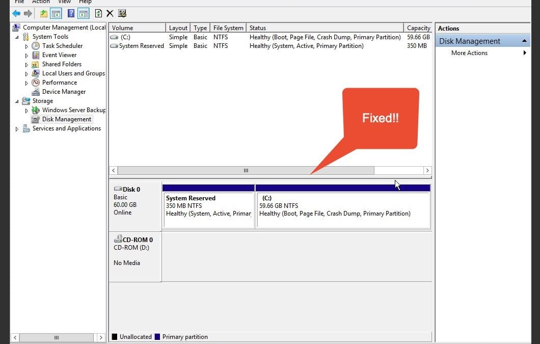 How to fix disk space on private plan 5