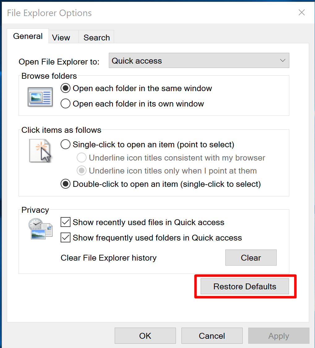 fix Thumbnail Previews