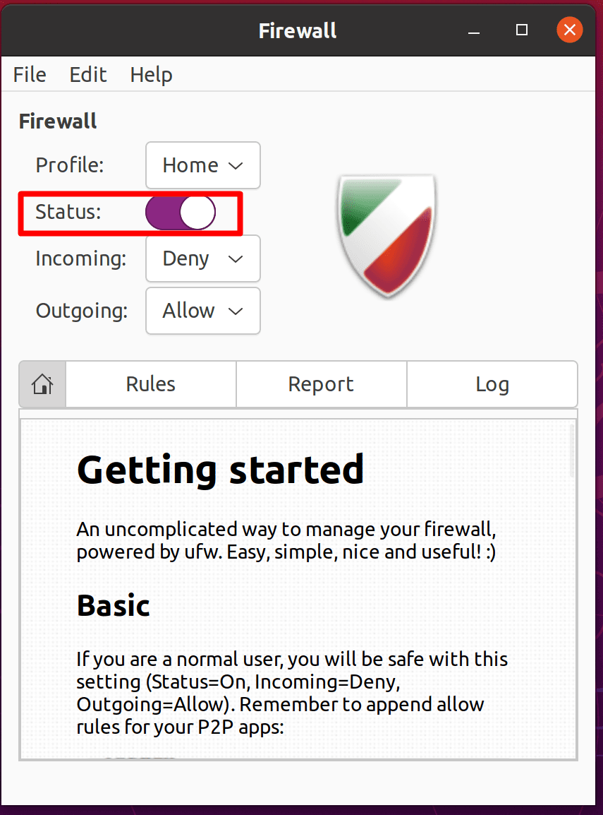 Firewall GUI
