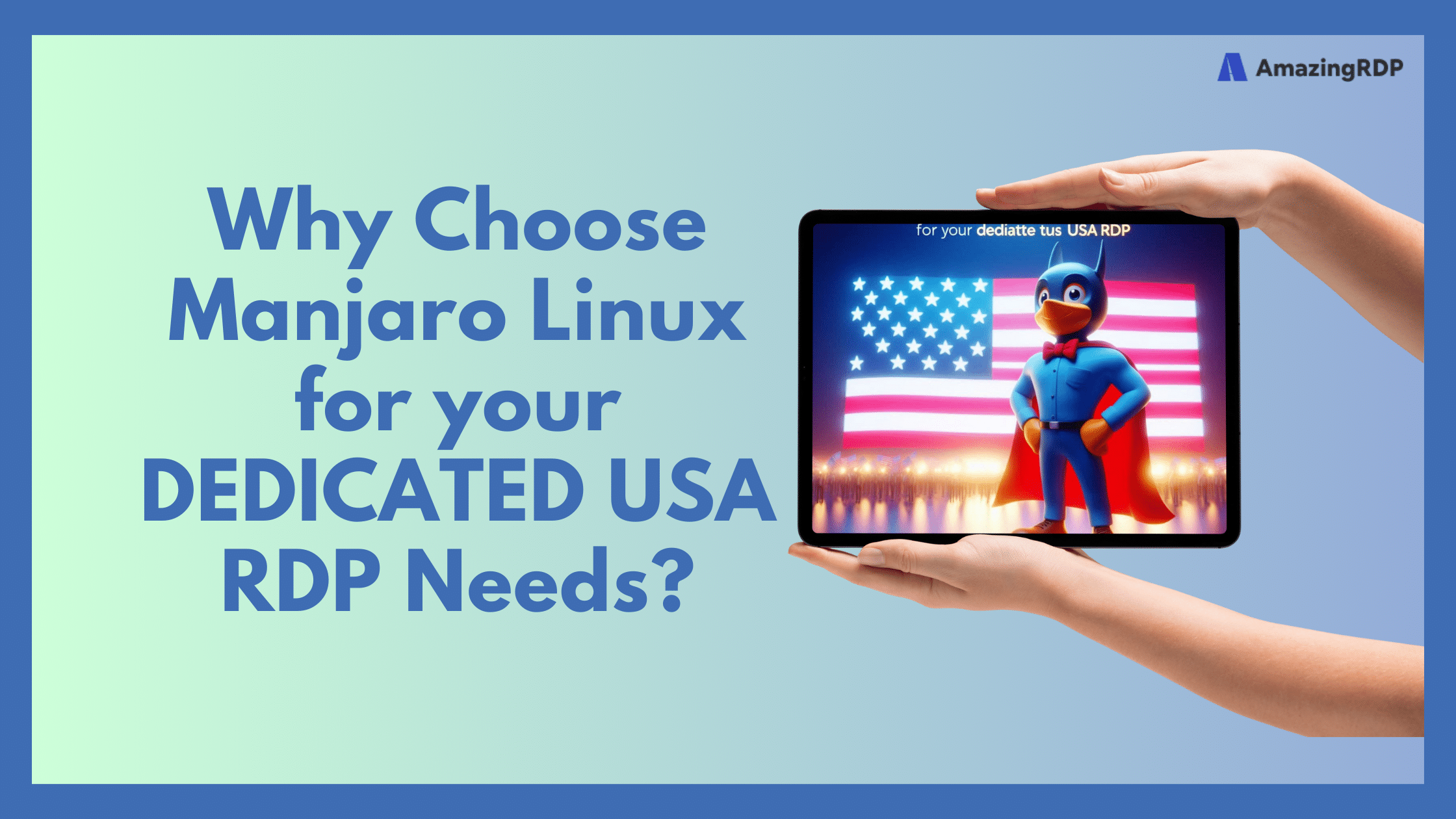 Manjaro Linux for USA RDP