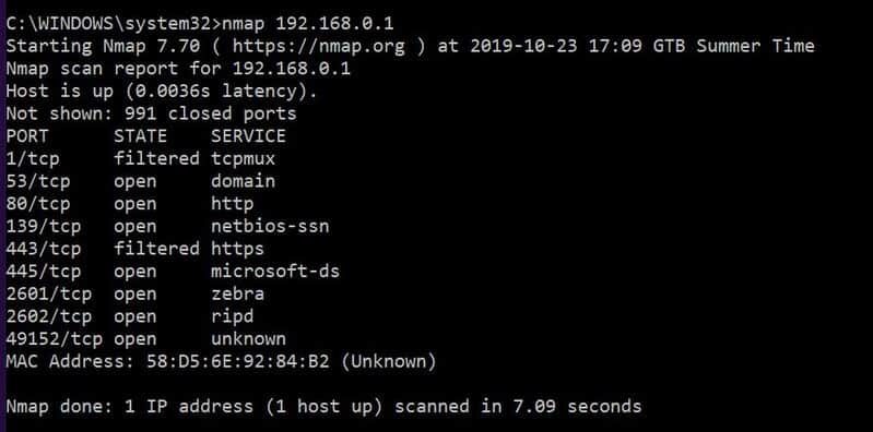 NMap IP SCANNER