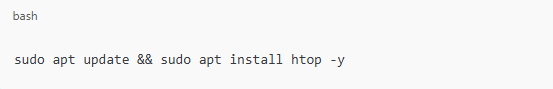 install htop