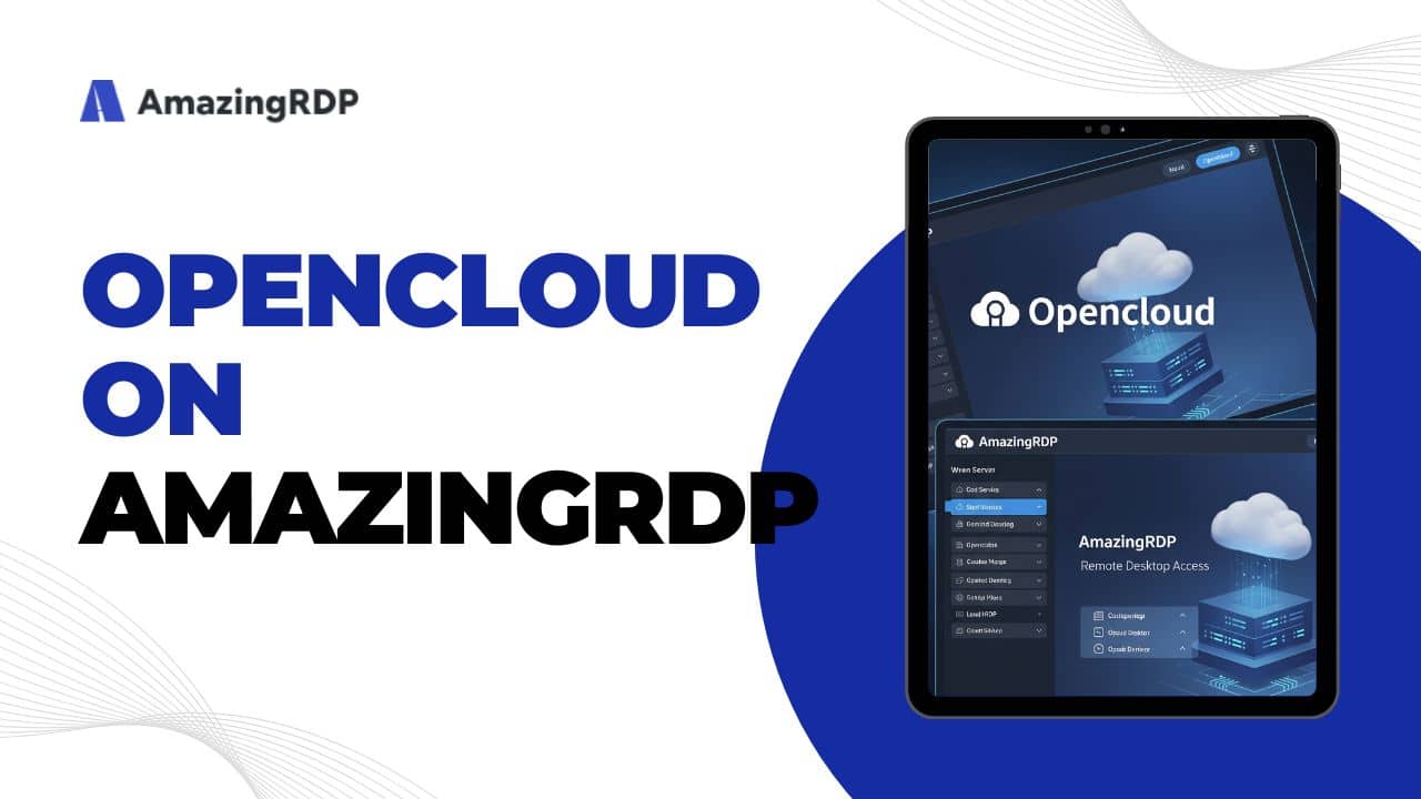 Opencloud on AMAZINGRDP